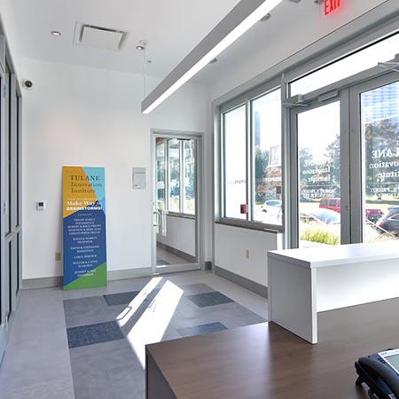 Tulane Innovation Center front door interior