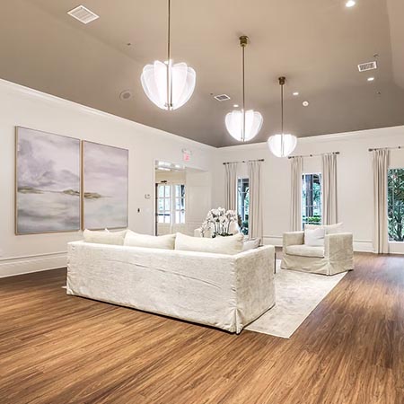 Tchefuncte Country Club white couch