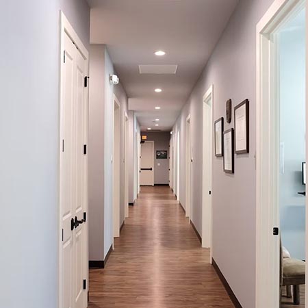 Ferrara Family Dentistry back hallway