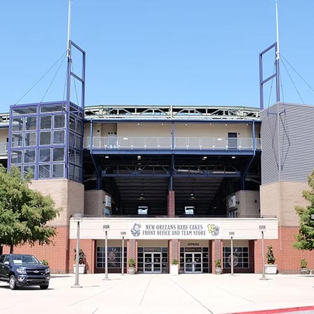Baby Cake Stadium front exterior