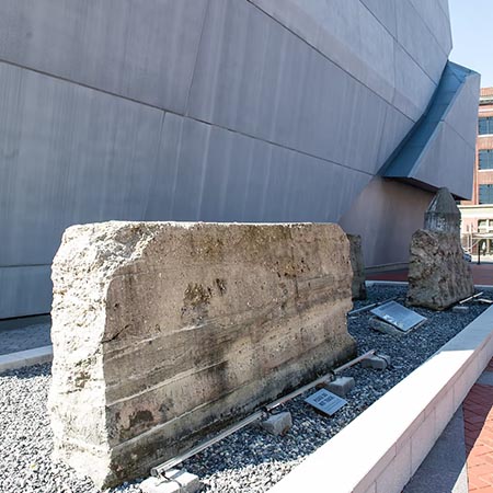 Andrew Higgins Plaza memorial stone