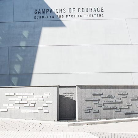 Andrew Higgins Plaza Campaigns of Courage in New Orleans